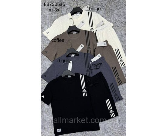 Костюм чоловічий із шортами р-ри M-3XL (3 кв) "PROSTOMEN" недорого від прямого постачальника, зображення 3