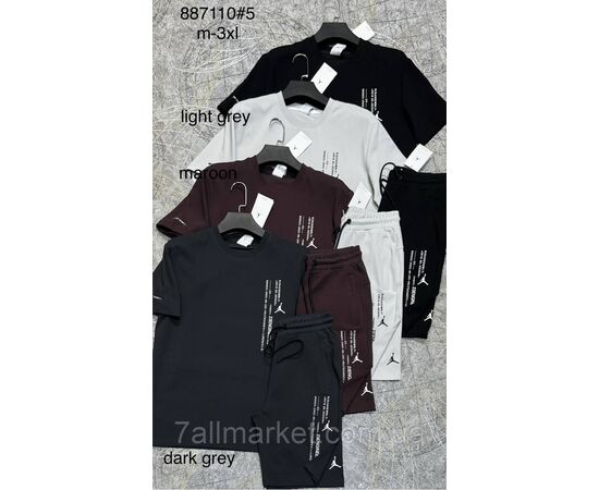 Костюм чоловічий із шортами р-ри M-3XL (4 кв) "PROSTOMEN" недорого від прямого постачальника, зображення 4