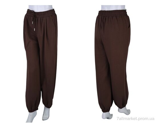 Фотография Спортивные брюки женские Весна/осень 4385-2004-2 brown (6 шт. р.сетка M-XL) "Мир" недорого оптом от прямого поставщика, изображение 3