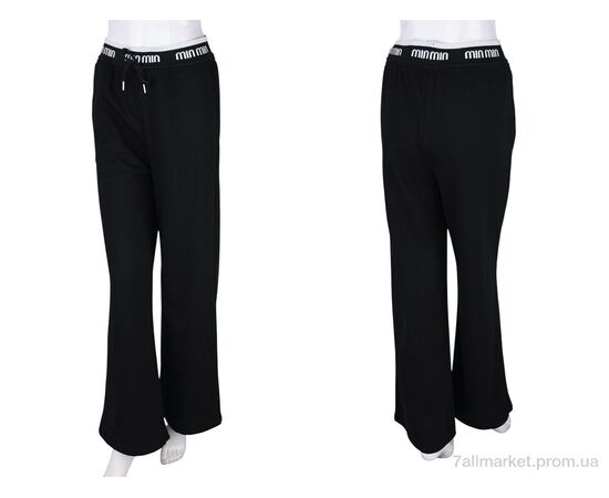 Фотография Спортивные брюки женские Весна/осень 4385-2009-1 black (6 шт. р.сетка 25-30) "Мир" недорого оптом от прямого поставщика, изображение 3