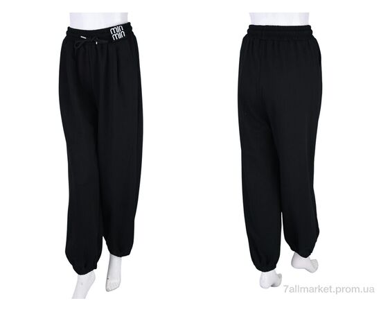 Фотография Спортивные брюки женские Весна/осень 4385-2010-1 black (6 шт. р.сетка 25-30) "Мир" недорого оптом от прямого поставщика, изображение 3
