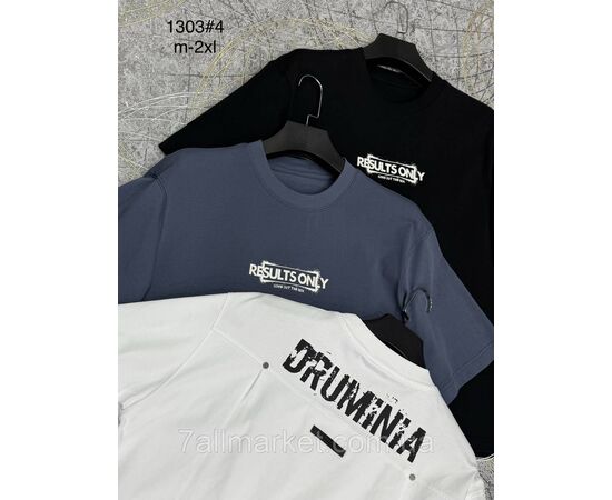 Фотография Футболка мужская молодёжная р-ры M-2XL (3цв) "PROSTOMEN" недорого оптом от прямого поставщика, изображение 2