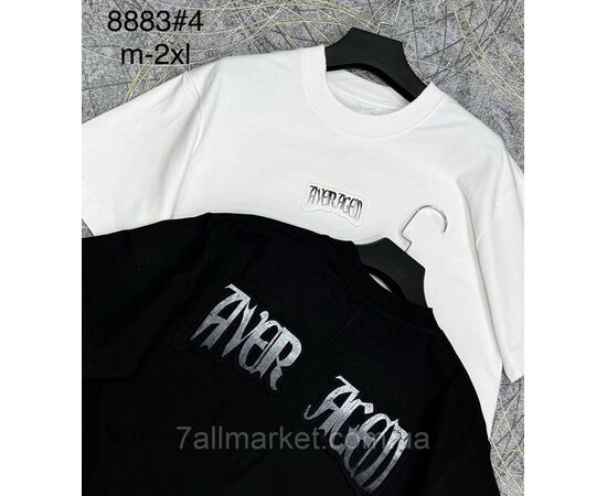 Фотография Футболка мужская молодёжная р-ры M-2XL (2цв) "PROSTOMEN" недорого оптом от прямого поставщика, изображение 2