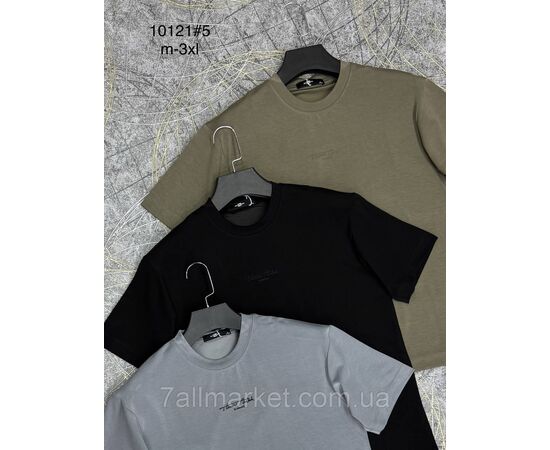 Фотография Футболка мужская молодёжная р-ры M-3XL (3цв) "PROSTOMEN" недорого оптом от прямого поставщика, изображение 2