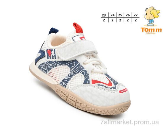 Фотография Кроссовки детские модные Весна/осень T51134C (10 пар р.23-27) "TOM.M" недорого оптом от прямого поставщика, изображение 2