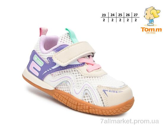Фотография Кроссовки детские модные Весна/осень T51136F (10 пар р.23-27) "TOM.M" недорого оптом от прямого поставщика, изображение 2