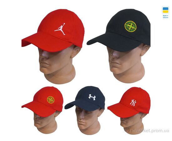 Фотография Кепка унисекс Лето 0755 mix (4 шт. р.сетка 56-60) "Mabi" недорого оптом от прямого поставщика, изображение 2