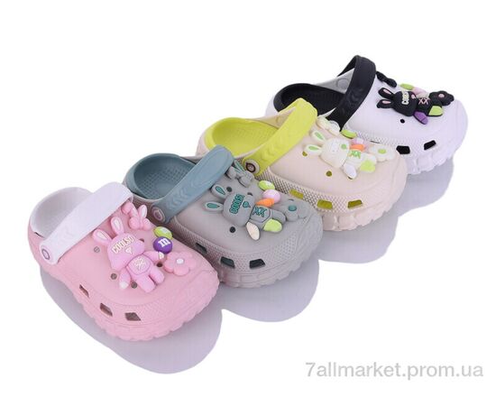 Фотография Кроксы детские летние Лето KR55 mix (12 пар р.24-29) "Elmob" недорого оптом от прямого поставщика, изображение 2