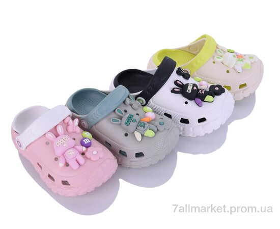 Фотография Кроксы детские летние Лето KR55A mix (12 пар р.30-35) "Elmob" недорого оптом от прямого поставщика, изображение 2