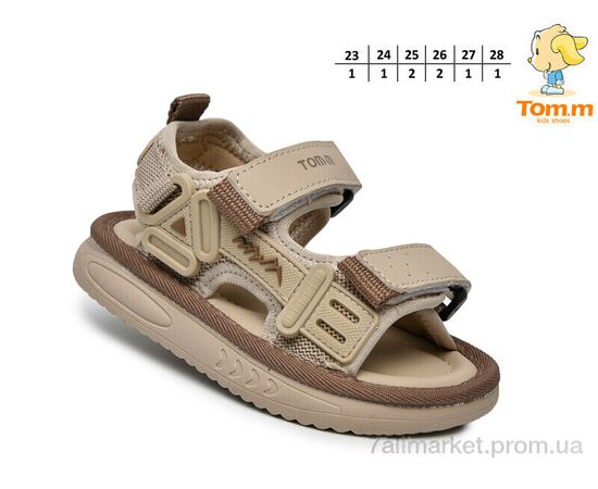Фотография Сандалии детские летние Лето T65071K (8 пар р.23-28) "TOM.M" недорого оптом от прямого поставщика, изображение 2
