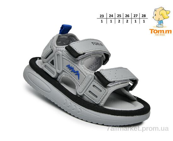 Фотография Сандалии детские летние Лето T65071E (8 пар р.23-28) "TOM.M" недорого оптом от прямого поставщика, изображение 2