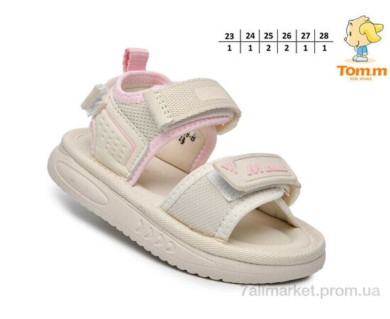 Фотография Босоножки детские летние Лето T65069B (8 пар р.23-28) "TOM.M" недорого оптом от прямого поставщика, изображение 2
