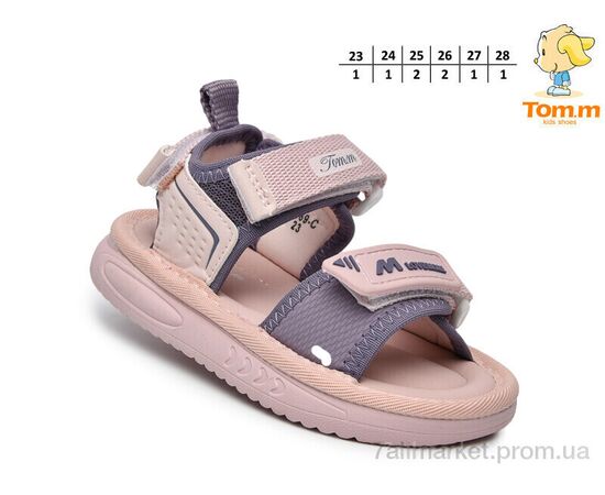 Фотография Босоножки детские летние Лето T65069C (8 пар р.23-28) "TOM.M" недорого оптом от прямого поставщика, изображение 2