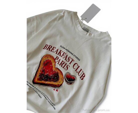 Фотография Футболка женская Лето 685 молочний (5 шт. р.сетка S-L) "Alisa Brand" недорого оптом от прямого поставщика, изображение 2