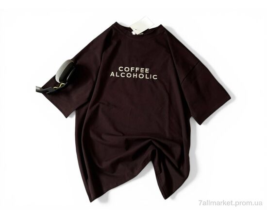 Фотография Футболка унисекс Лето 620 шоколад (5 шт. р.сетка S-L) "Alisa Brand" недорого оптом от прямого поставщика, изображение 2