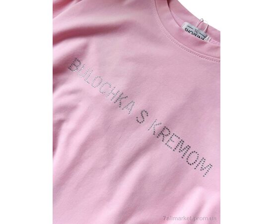Фотография Футболка женская Лето 670 пудра (5 шт. р.сетка S-L) "Alisa Brand" недорого оптом от прямого поставщика, изображение 2