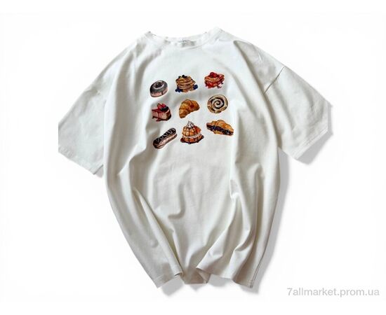 Фотография Футболка унисекс Лето 680 молочний (5 шт. р.сетка S-L) "Alisa Brand" недорого оптом от прямого поставщика, изображение 2