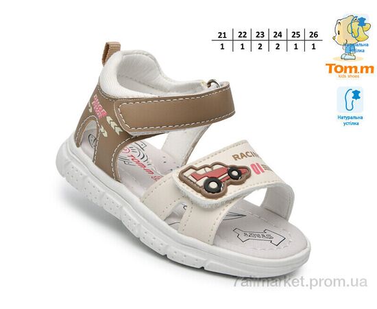 Сандалії дитячі літні Літо T68104F (8 пар р.21-26) "TOM.M" недорого оптом від прямого постачальника, зображення 2