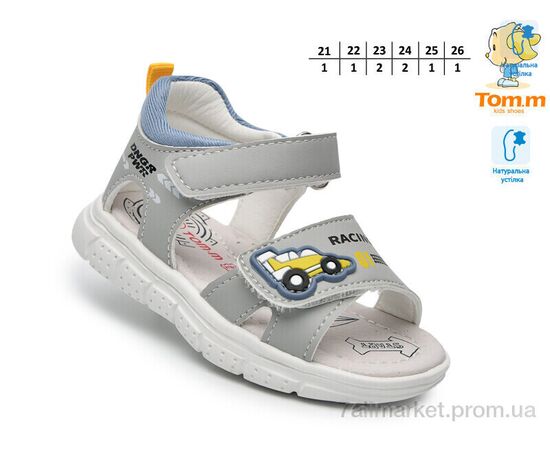 Сандалії дитячі літні Літо T68104E (8 пар р.21-26) "TOM.M" недорого оптом від прямого постачальника, зображення 2