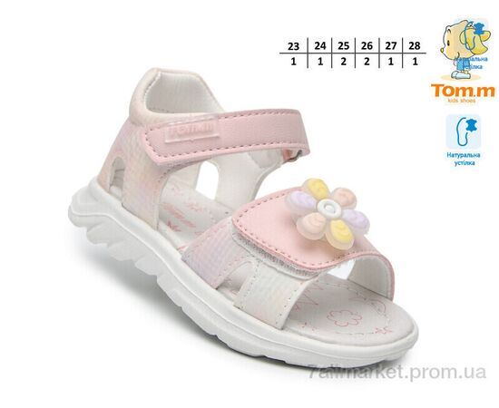 Босоніжки дитячі літні Літо T68040B (8 пар р.23-28) "TOM.M" недорого оптом від прямого постачальника, зображення 2