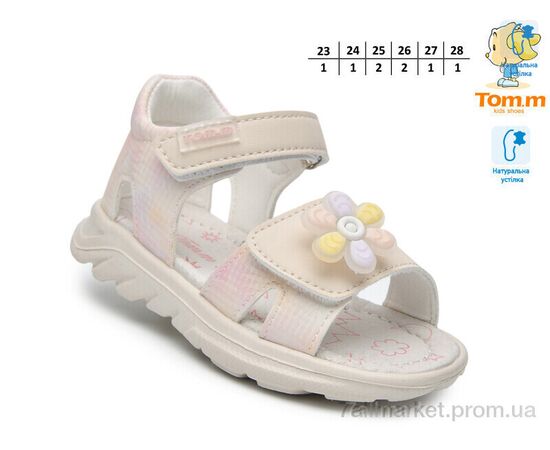 Босоніжки дитячі літні Літо T68040D (8 пар р.23-28) "TOM.M" недорого оптом від прямого постачальника, зображення 2
