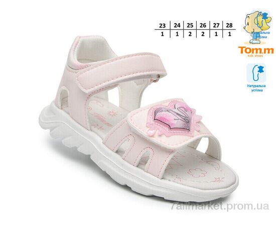 Босоніжки дитячі літні Літо T68041B (8 пар р.23-28) "TOM.M" недорого оптом від прямого постачальника, зображення 2