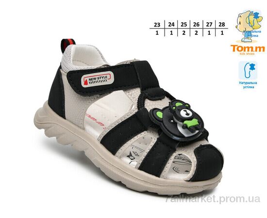 Сандалії дитячі літні Літо T68042M (8 пар р.23-28) "TOM.M" недорого оптом від прямого постачальника, зображення 2