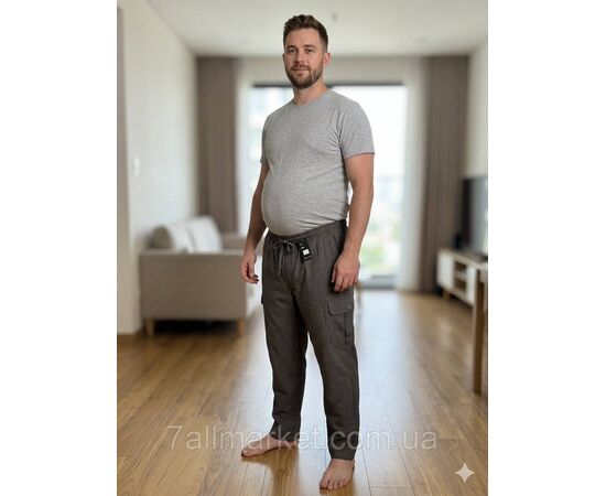 Штани чоловічі класичні, батал розміри 3XL-7XL (5 кв) "STELLA" купити недорого від прямого постачальника, зображення 3