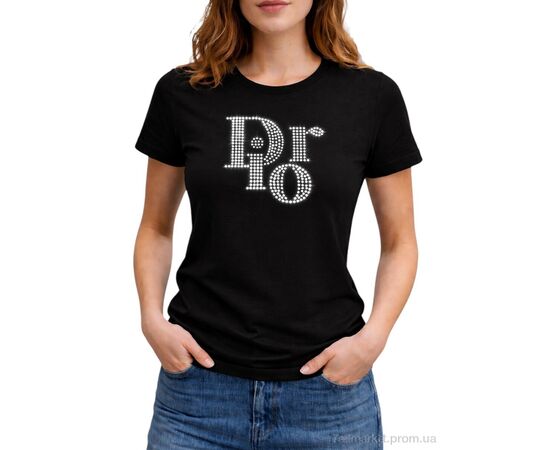 Фотография Футболка женская Лето 265 чорний (5 шт. р.сетка M-3XL) "Алия" недорого оптом от прямого поставщика, изображение 2