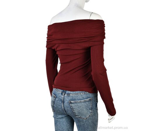 Кофта жіноча Весна/осінь 4393-ST2122 bordo (4 шт. р.сіткаS-XL) "Мир" недорого оптом від прямого постачальника, зображення 2
