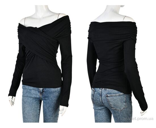 Кофта жіноча Весна/осінь 4393-ST2122 black (4 шт. р.сіткаS-XL) "Мир" недорого оптом від прямого постачальника, зображення 3