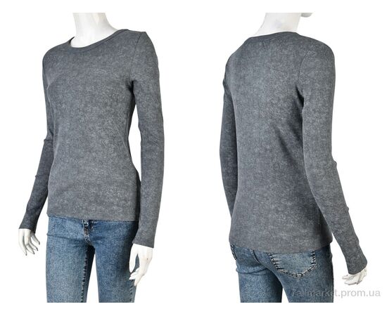 Кофта жіноча Весна/осінь 4393-MTT30 grey (4 шт. р.сіткаS-XL) "Мир" недорого оптом від прямого постачальника, зображення 3