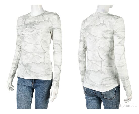 Кофта жіноча Весна/осінь 4393-MT38 white (4 шт. р.сіткаS-XL) "Мир" недорого оптом від прямого постачальника, зображення 3