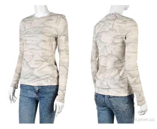 Кофта жіноча Весна/осінь 4393-MT38 beige (4 шт. р.сіткаS-XL) "Мир" недорого оптом від прямого постачальника, зображення 3