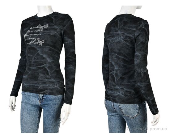 Кофта жіноча Весна/осінь 4393-MT38 black (4 шт. р.сіткаS-XL) "Мир" недорого оптом від прямого постачальника, зображення 3