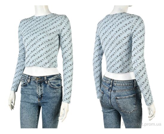 Кофта жіноча Весна/осінь 4393-MT204 blue (4 шт. р.сіткаS-XL) "Мир" недорого оптом від прямого постачальника, зображення 3