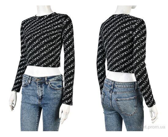 Кофта жіноча Весна/осінь 4393-MT204 black (4 шт. р.сіткаS-XL) "Мир" недорого оптом від прямого постачальника, зображення 3