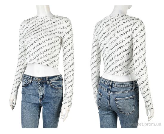 Кофта жіноча Весна/осінь 4393-MT204 white (4 шт. р.сіткаS-XL) "Мир" недорого оптом від прямого постачальника, зображення 3