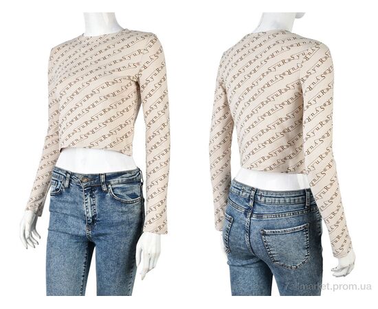 Кофта жіноча Весна/осінь 4393-MT204 beige (4 шт. р.сіткаS-XL) "Мир" недорого оптом від прямого постачальника, зображення 3