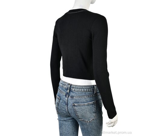 Кофта жіноча Весна/осінь 4393-MT213 black (4 шт. р.сіткаS-XL) "Мир" недорого оптом від прямого постачальника, зображення 2