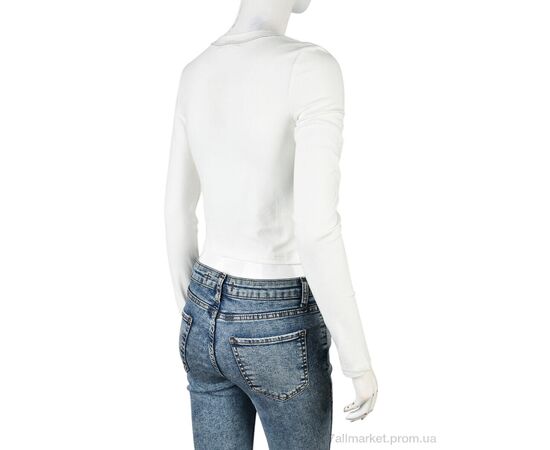 Кофта жіноча Весна/осінь 4393-MT213 white (4 шт. р.сіткаS-XL) "Мир" недорого оптом від прямого постачальника, зображення 2