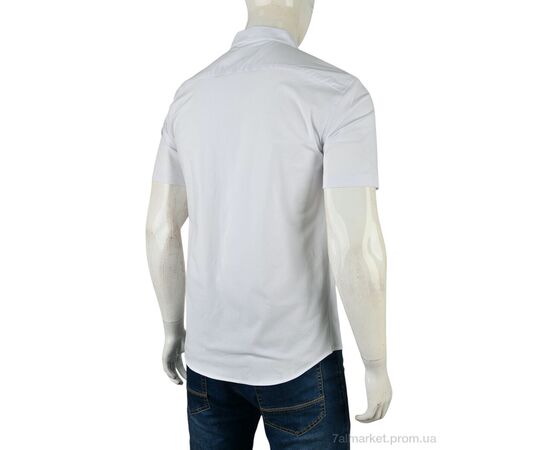 Фотография Мужская рубашка Лето 4392-2107 white (5 шт. р.сетка S-2XL) "Мир" недорого оптом от прямого поставщика, изображение 2