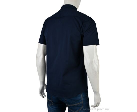 Фотография Мужская рубашка Лето 4392-2107 navy (5 шт. р.сетка S-2XL) "Мир" недорого оптом от прямого поставщика, изображение 2