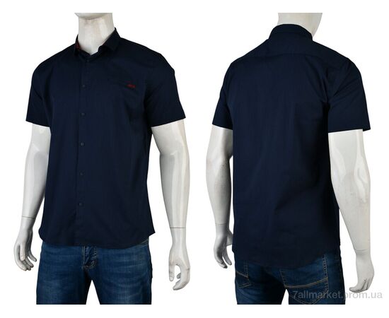 Фотография Мужская рубашка Лето 4392-2107 navy (5 шт. р.сетка S-2XL) "Мир" недорого оптом от прямого поставщика, изображение 3