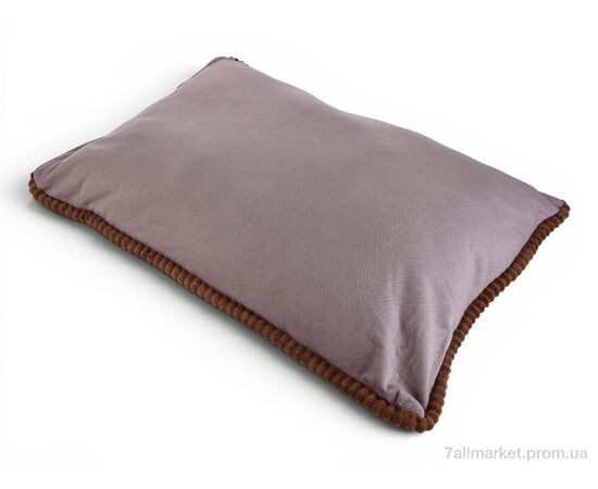 Подушка  Гобелен 4 квітки в квадраті (99034) коричневий 50x70см (2 шт. р.сіткаOne size) "Obuvok" недорого оптом від прямого постачальника, зображення 3