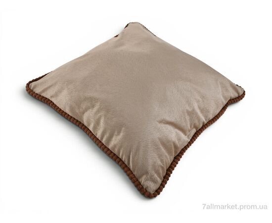 Подушка  Гобелен букет (99029) коричневий 55x55см (2 шт. р.сіткаOne size) "Obuvok" недорого оптом від прямого постачальника, зображення 3
