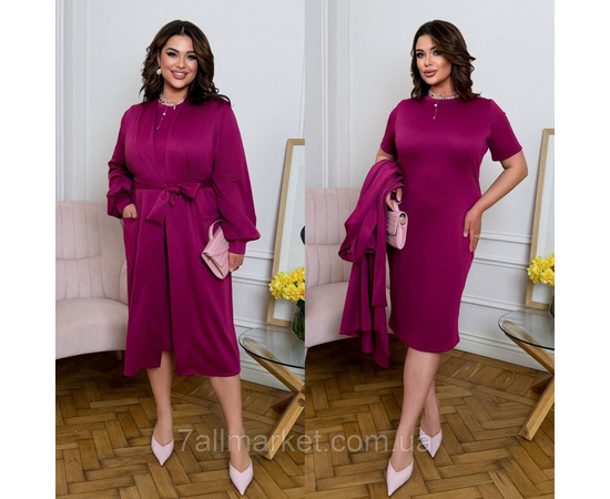 Костюм 2-ка жіночий трикотажний р.50-60 "LADA" недорого гуртом від прямого постачальника, зображення 3