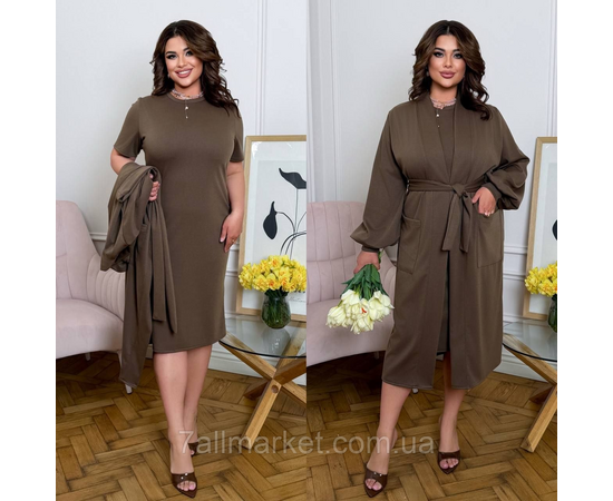 Костюм 2-ка жіночий трикотажний р.50-60 "LADA" недорого гуртом від прямого постачальника, зображення 3