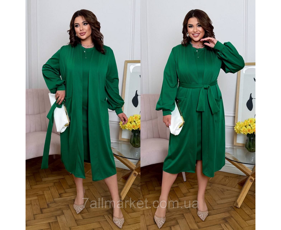 Костюм 2-ка жіночий трикотажний р.50-60 "LADA" недорого гуртом від прямого постачальника, зображення 2