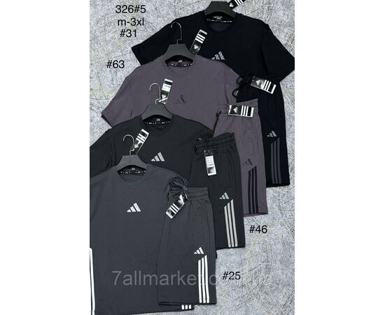 Костюм чоловічий із шортами р-ри M-3XL (4кв) "PROSTOMEN" недорого від прямого постачальника, зображення 5